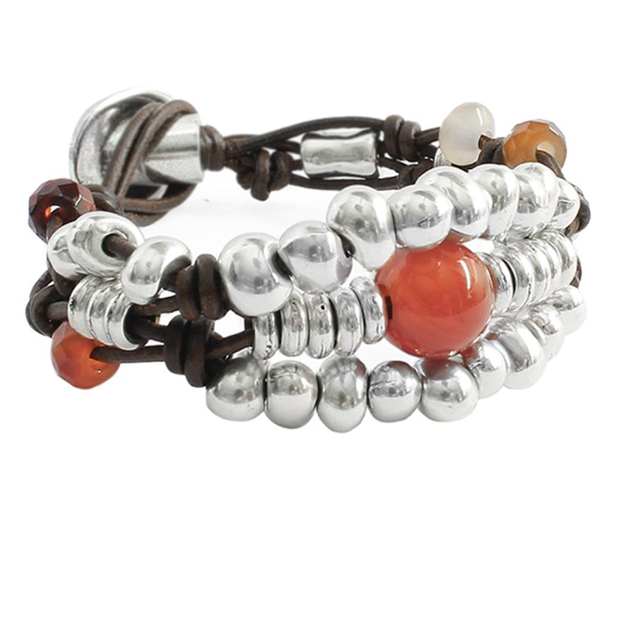 Ketten - Set Karneol Kette & Armband - K274-A966 - Beau Soleil Jewelry