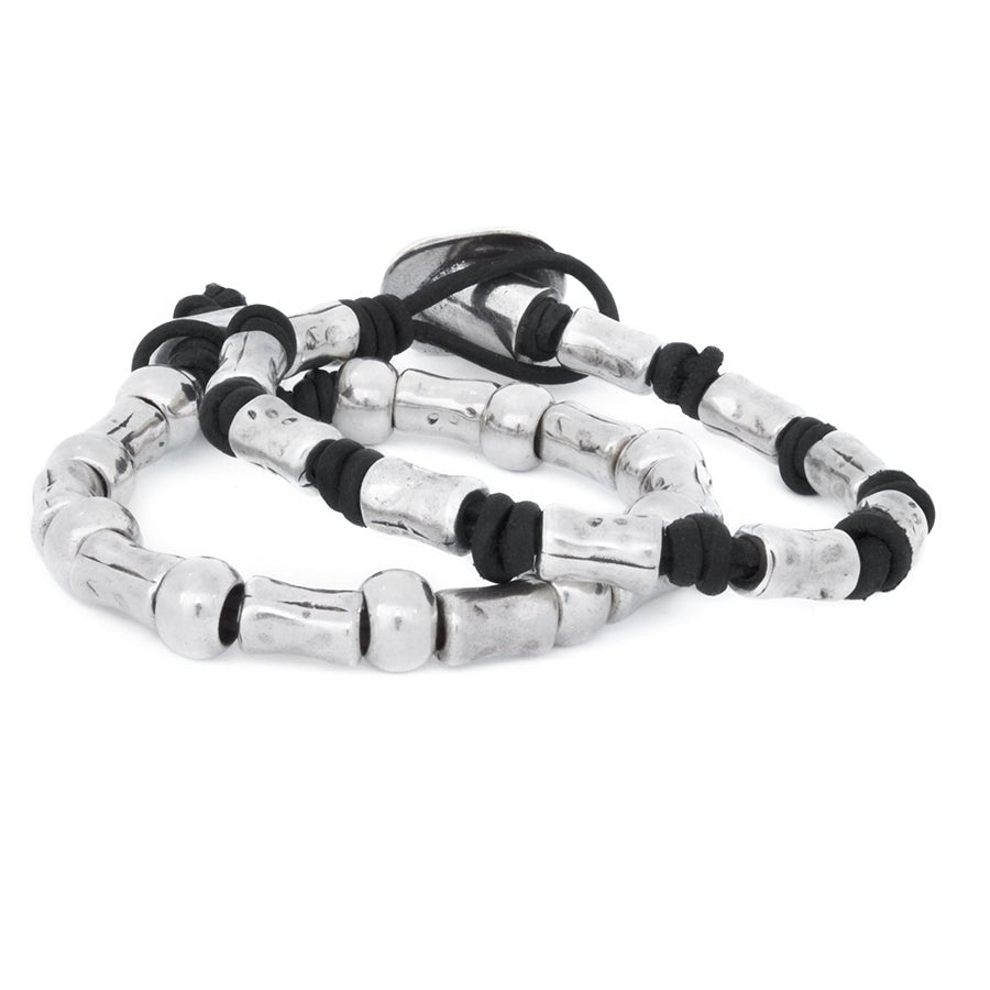 Armbänder - Armband Set 2 Lederarmbänder A980 - Braun - A980--18-braun - Beau Soleil Jewelry