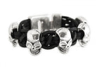 Beau Soleil Schmuck Kollektion - Lederarmband mit Totenköpfen Provocateur Beau Soleil Jewelry
