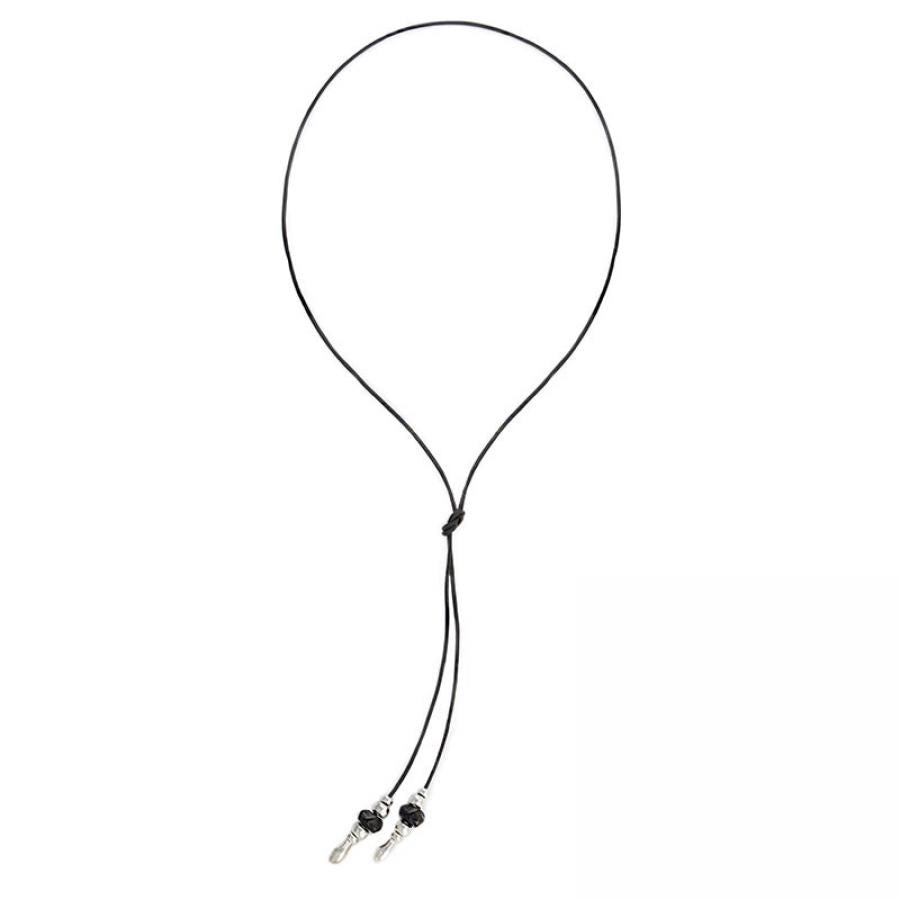 Ketten - Damen Lederkette mit Anhänger Lassokette Fransenkette Halskette 215K - Braun - 215K - Beau Soleil Jewelry