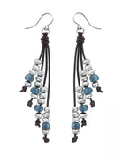 Leder Ohrhänger Ohrringe - Ohrringe Ohrhänger aus Leder 361 - Braun - 361 - Beau Soleil Jewelry