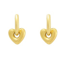 Ohrhänger Ohrringe - Ohrringe mit Herzanhänger - Gold - oy122-gold-herz - Beau Soleil Jewelry