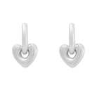 Ohrhänger Ohrringe - Ohrringe mit Herzanhänger - Silber - oy122-silber-herz - Beau Soleil Jewelry