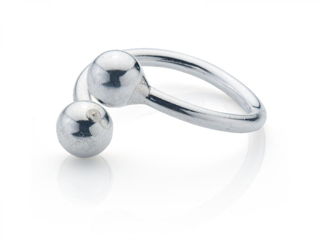 925 Silber Schmuck - Sterling Damen Silber Ring mit Kugeln - 54 - R300 - Beau Soleil Jewelry