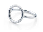 925 Silber Schmuck - Sterling Silber Ring mit Kreis - 52-53 (S) - R303 - Beau Soleil Jewelry