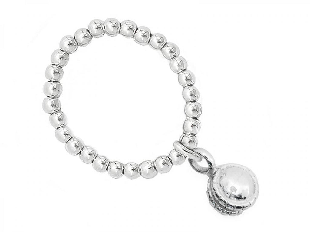 925 Silber Schmuck - Sterling Silber Ring mit Klangglöckchen - 52-53 (S) - r116 - Beau Soleil Jewelry