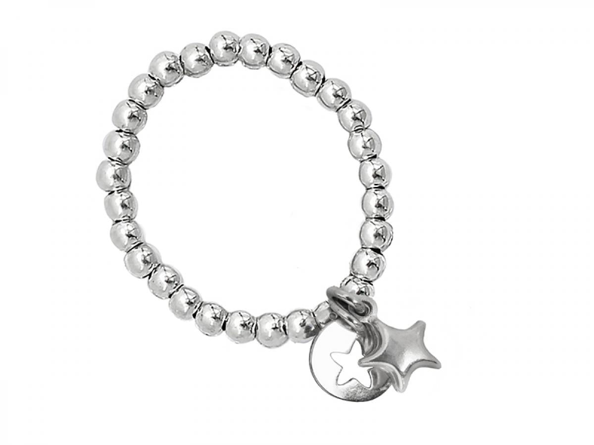 925 Silber Kugel Ring Stern & Münze kaufen – Beau Soleil Jewelry