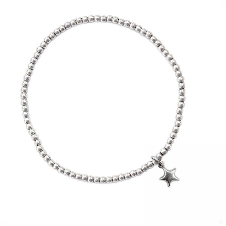 925 Silber Schmuck - 925 Silber Armband mit Stern - 17 - 898Astern-17 - Beau Soleil Jewelry