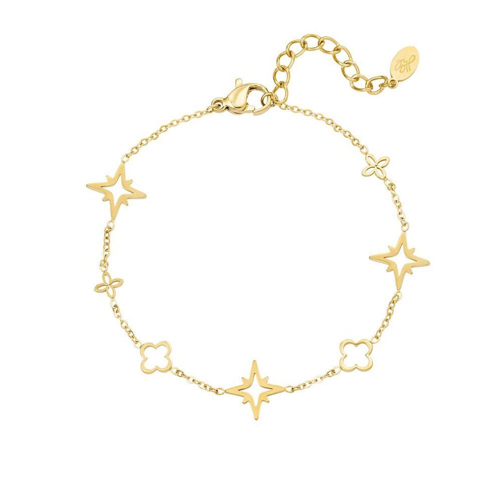 Ketten - Sterne & Glück Halskette und Armband - Silber - set-k+a1016-silber - Beau Soleil Jewelry