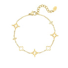 Ketten - Sterne & Glück Halskette und Armband - Silber - set-k+a1016-silber - Beau Soleil Jewelry
