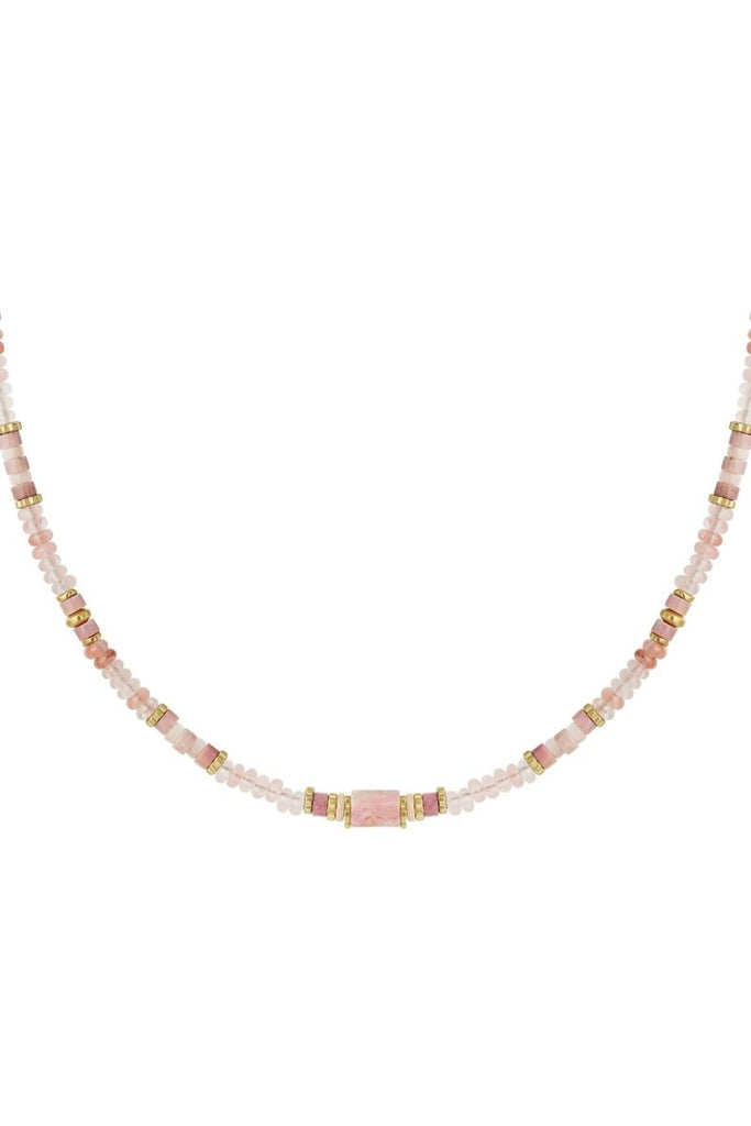 Ketten - Zauberhafte Perlen-Halskette für den perfekten Frühlingslook - Rose - ky-108-rose - Beau Soleil Jewelry